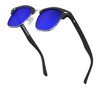 Balinco® Lunettes de soleil demi-cadre avec verres polarisés - pour femmes & hommes - protège des rayons UV et des reflets - durable & résistant aux rayures - dans un set d'accessoires pratique