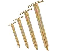 Balinco Piquets de Fond de Roche - Longueur 30 cm, Largeur: 2,5 cm - T-Profil | ancrages dans Le Sol Fixation au Sol Rocheux | piquets | Sardines | ancrage de Sol en Acier galvanisé pour la Fixation