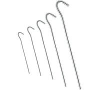 Balinco Piquets de Tente avec Profil Rond Ø 4 mm, Longeur 200 mm | ancrages dans Le Sol Fixation au Sol | piquets | Sardines | ancrage de Sol en Acier galvanisé pour la Fixation