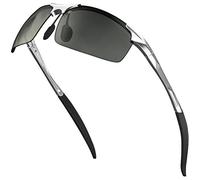 Balinco® Sport Lunettes de soleil avec monture en aluminium, protection UV & verres polarisés TAC - idéales pour le cyclisme - dans un set d'accessoires pratique, boîte cadeau incluse