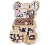Balinco Tableau d'éveil en Bois, Jouet interactif en Bois pour Jeunes Enfants, 13in1 Activity Board, Planche d'activité sensorielle, Jouet de motricité, Jouet Montessori dès 1 an