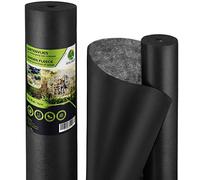 Balinco Toile Anti-Mauvaises Herbes - 50 g/m² - Toile de Jardin Contre Les Mauvaises Herbes - Indéchirable, perméable à l'eau et Haute stabilisation UV (75 m² (75 m x 1 m))
