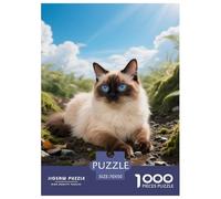 Balinese, Puzzle De 1000 Pièces, Détails Riches Et Couleurs Vives, Idéal pour Encadrement, pour 12 Ans Et Plus,Pet Chat, 70x50cm/1000pcs