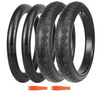 BALINGE Lot de 2 pneus de vélo électrique 26 x 3,0 pour vélo électrique, très résistants, résistants à l'usure, Noirs (2 pneus + 2 Chambres à air + 2 leviers)