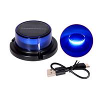 Balise d ' avertissement à trois motifs avec panneau, magnétique, télécommande et port de câble pour le marquage des dangers, lampe d ' alerte routière, balise de danger magnétique à
