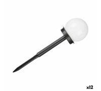 Balise de chargement solaire blanche plastique noir 10 x 34,5 x 10 cm (12 pièces)