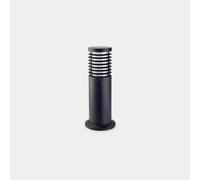 Balise d'extérieur en polypropylène avec finition noire et diffuseur en polycarbonate mat Nott Leds C4
