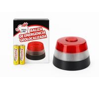 Balise d'urgence V-16 avec géolocalisation - Approuvée par DGT - Connectée au réseau NB IoT - Lumière LED 360° haute visibilité - Base magnétique - Piles incluses - Remplace triangle