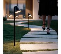 Balise Extérieur Led 6w Sur Pied 60cm Avec Piquet Drimlec Noir Mat