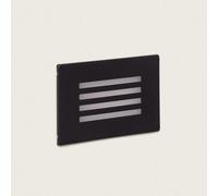 Balise Extérieure Led 3w Encastrable Au Mur Adam Noir