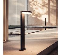 TechBrey Balise Extérieure LED 50cm 10W Aluminium Mikael Noire Noir Noir