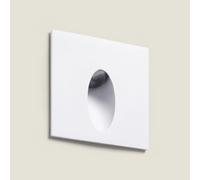 Balise Extérieure Led Carrée 3w Encastrable Au Mur Adam 2700k Blanc Blanc Chaud