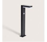 Balise Extérieure LED Solaire sur Pied 2W 50cm Aluminium avec Détecteur de Mouvement Goran Noir