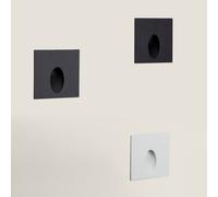 Balise Extérieure Murale LED Encastrable 3W Carrée Ellis Blanche