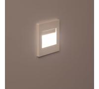 Balise LED 1.5W Encastrable au Mur Randy Blanche 3000K Blanc chaud