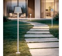 Balise LED 3W Extérieure Batterie USB Rechargeable Aluminium sur Piquet 80cm An