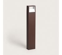 Balise Led 9w Extérieure Aluminium En Saillie Sur Pied 80cm Sheffield Rouille
