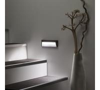 TechBrey Balise LED Extérieure 2W en Saillie au Mur Chester 3000K Blanc chaud Anthracite G