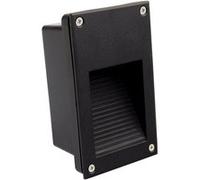 Balise LED Extérieure 3W Encastrable au Mur Olite Noire 6000K Blanc froid Blanc Froid 6000K G