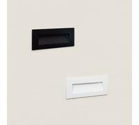 Balise LED Extérieure 7W Encastrable au Mur Rectangulaire en Aluminium Groult B