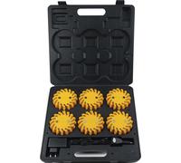 Balise LED magnétique rechargeable - mallette de 6 pcs SODIFLASH - 17929