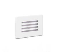 Balise Murale Extérieure LED 3W Acier Inoxydable Encastrable Elis Blanc