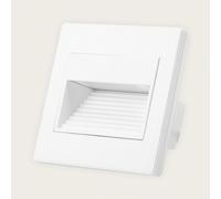 Balise Murale Led Encastrable Carrée Olite 3000k Blanc Blanc Chaud