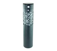 Watt & Home Balise solaire extérieur Allegra 61,5cm Noir Plastique Moderne Montage au sol Extérieur SCULPTURE Lumière solaire Sculpture