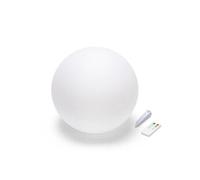 Balise Solaire - - Sphère LED RGB 40cm - Rechargeable - Télécommande - IP66