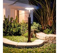 Balise Sur Pied Extérieure Led 16w Aluminium Lhasa 3000k M Noir Blanc Chaud