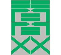 balises circuits GR vert - 14 pièces - Sticker/autocollant