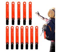 Balises de sentier - Marqueurs de sentiers lumineux, haute visibilité avec clips | Punaises réfléchissantes imperméables, réflecteurs de chasse en PVC pour randonnée, camping, exploration et