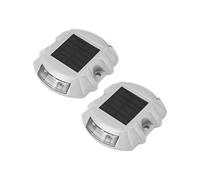 Balises solaires réutilisables pour route, 2 lampes à LED à 6 plots