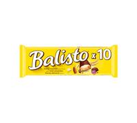BALISTO - Barre Biscuit Céréales et Chocolat au Lait - Goût Miel & Amande - Pack 10 x 18,5g