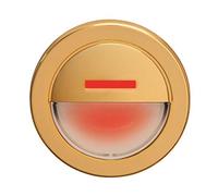 Balizas ARAS/A RC (AU,R) - Tensión alimentación: Oro - Color difusión: 230V 50Hz - Color embellecedor: Rojo - Caja de empotrar: Con caja de empotrar - Color LEDs: Transparente