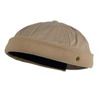 Balke Lakota 38150485 Bonnet docker pour homme délavé coutures robustes - Bonnet d'été taille unique beige