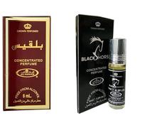 Balkis & Black Horse Concentrated Perfume Oil Pack of 2 | Long-Lasting Alcohol-Free Attar for Men & Women | 6ml Each Roll-On