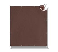 Balkon 70 x 450 cm UV Schutz & Windschutz ohne Bohren Sonnenschutz Markise für Balkon Terrasse Garten - Braun langlebig & einfach zu installieren