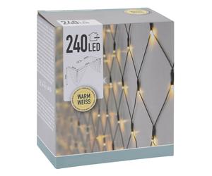Balkonbeleuchtung 410x100cm 240 Leds Vert Filet Lumineux Guirlande Lumineuse