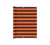 vidaXL Ecran de Balcon Brise-vue Brise-vent de Jardin Ecran de Protection Ecran d'Intimité Imperméable Orange et Marron 134933