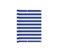 Balkonscherm 120x400 cm oxford stof wit en blauw134921
