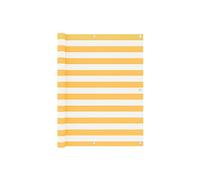 Balkonscherm 120x400 cm oxford stof wit en geel134909