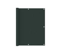 vidaXL Écran de balcon Balkonscherm 135006 120x500 cm Tissu Oxford Vert foncé