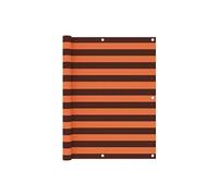 vidaXL Balkonscherm 120x600 cm oxford stof oranje en bruin134935