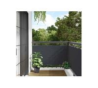 Vidaxl Écran D'intimité De Jardin Anthracite 400x75 Cm Pvc