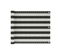 Balkonscherm 75x300 cm HDPE antracietkleurig en wit310848