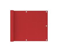 Vidaxl Écran De Balcon Rouge 75x300 Cm Pehd Rouge