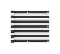 Balkonscherm 75x300 cm oxford stof antraciet en wit134876