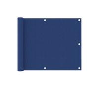 vidaXL Ecran de Balcon Brise-vue Brise-vent de Jardin Ecran de Protection Ecran d'Intimité Confidentialité Extérieur Bleu 75x300 cm Tissu Oxford