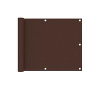 vidaXL Balkonscherm 75x300 cm oxford stof bruin135068 Marron G